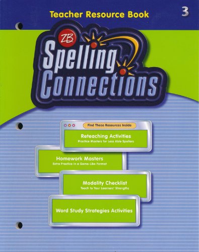 Stock image for Spelling Connections Teacher Resource Book for sale by Jenson Books Inc