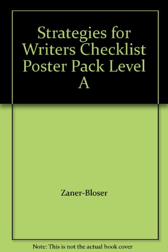 Stock image for Strategies for Writers Checklist Poster Pack Level A for sale by JR Books