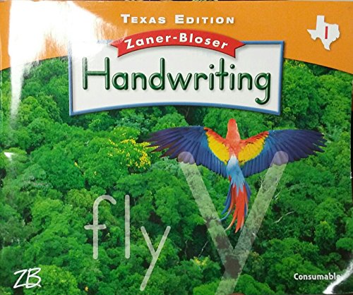 Stock image for Zaner-Bloser Handwriting Texas Edition Grade 1 for sale by Orion Tech