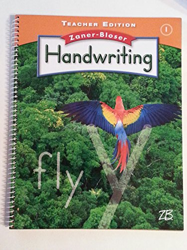 Stock image for Zaner-Bloser Handwriting, Grade 1: Teacher Edition With Factory Sealed CD (2012 Copyright) for sale by ~Bookworksonline~