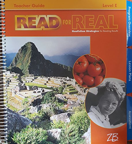 Beispielbild fr Read for Real, Nonfiction Strategies for Reading Results, Level E (Teacher's Edition) zum Verkauf von HPB-Red