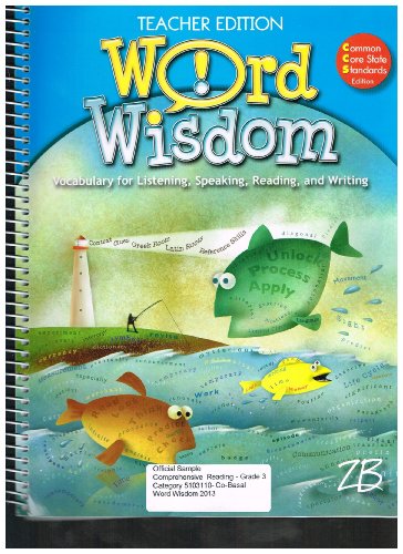 Stock image for Word Wisdom Grade 3 Teachers Edition W/cd CCS for sale by Book Deals