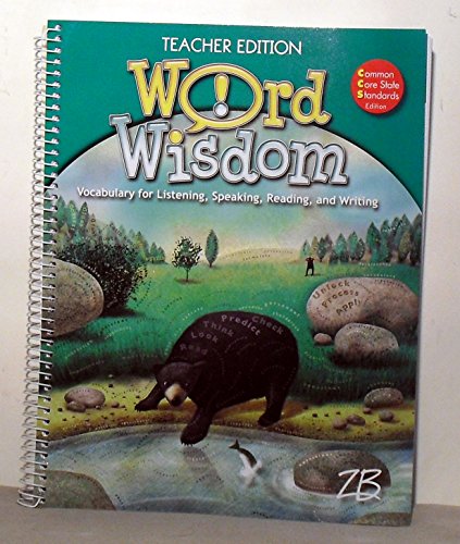 Stock image for Word Wisdom Grade 5 Level E Teacher Edition by Ph.D. Jerry Zutell (2010-05-03) for sale by Booksavers of MD