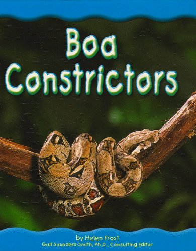 Imagen de archivo de Boa Constrictors (Rain Forest Animals) a la venta por SecondSale