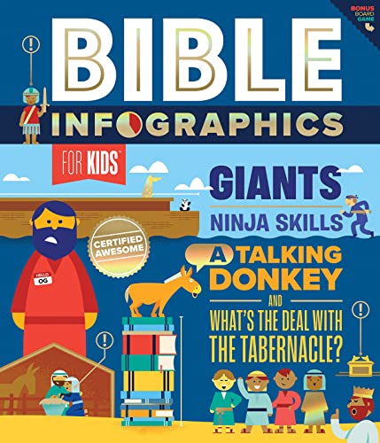 Imagen de archivo de Bible Infographics for Kids: Giants, Ninja Skills, a Talking Donkey, and Whats the Deal with the Tabernacle? a la venta por Goodwill Books