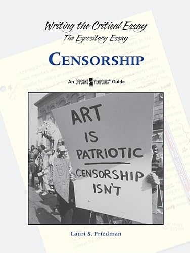 Beispielbild fr Censorship zum Verkauf von Better World Books