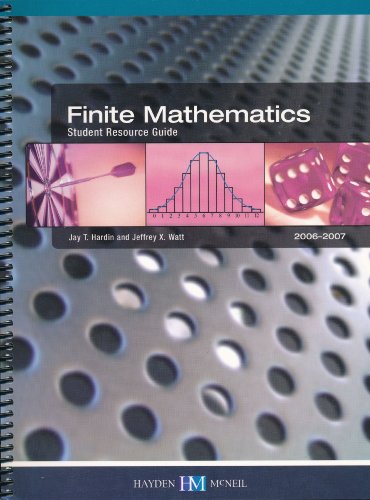 9780738021072: Finite Mathematics Student Resource Guide 2006-2007