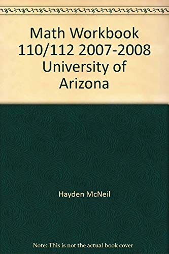 9780738023571: Math Workbook 110/112 2007-2008 University of Arizona