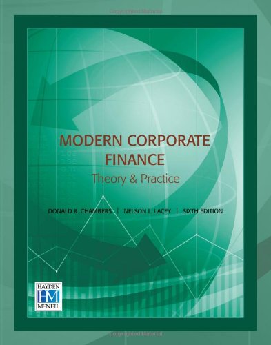 Stock image for Modern Corporate Finance: Theory & Practice, 6th edition for sale by HPB-Red
