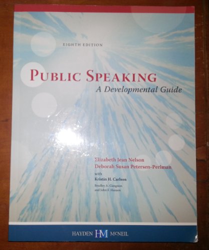 9780738042053: Public Speaking A Developmental Guide