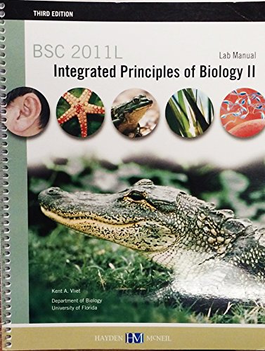 9780738049670: BSC 2011L A Laboratory Manual for Integrated Principles of Biology II
