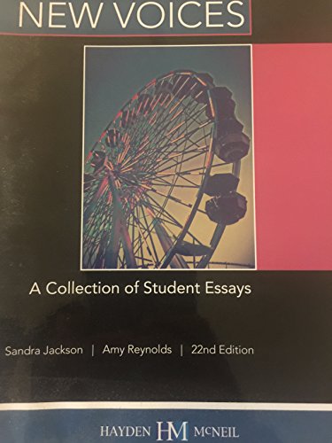 Beispielbild fr New Voices A Collection of Student Essays (New Voices A Collection of Student Essays) zum Verkauf von Books From California