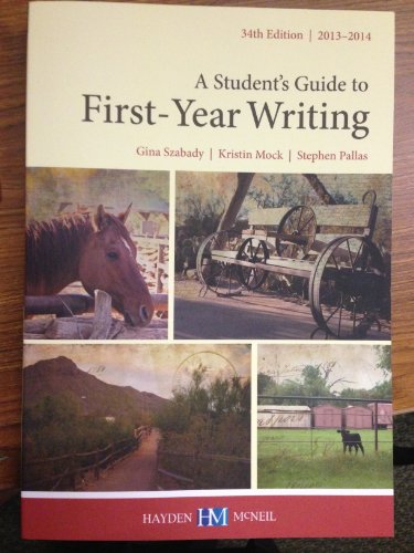 Stock image for A Student's Guide to First- Year Writing for sale by ThriftBooks-Atlanta