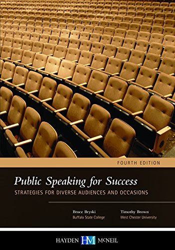 Beispielbild fr Public Speaking for Success Strategies for Diverse Audiences and Occassions zum Verkauf von Better World Books