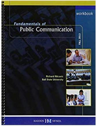 Imagen de archivo de Fundamentals of Public Communication 2013-2014 (Ball State University) a la venta por Better World Books