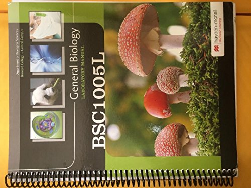 Stock image for General Biology Laboratory Manual Broward College Fall 2014 BSC1005L for sale by Better World Books
