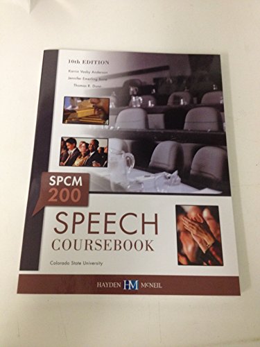 Stock image for Speech Coursebook Colorado State University for sale by Better World Books