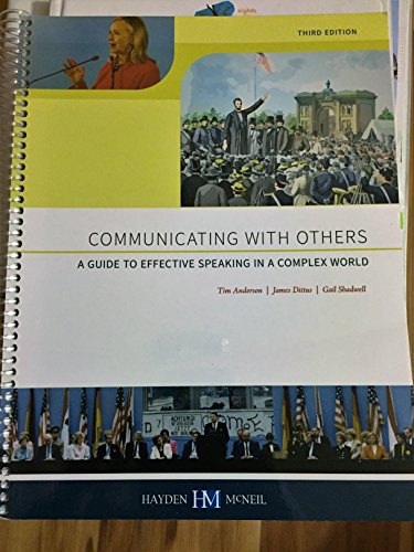 Stock image for Communicating with Others - a Guide to Effective Speaking in a Complex World for sale by HPB-Red