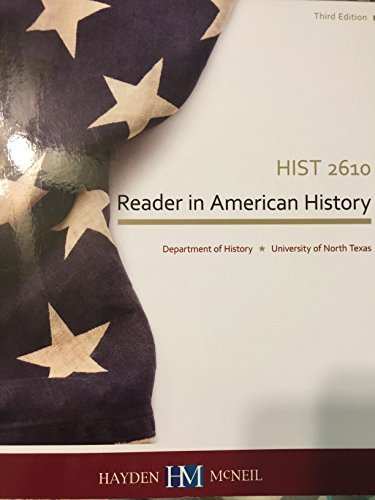Stock image for Reader in American History : UNT History 2610 for sale by Mahler Books