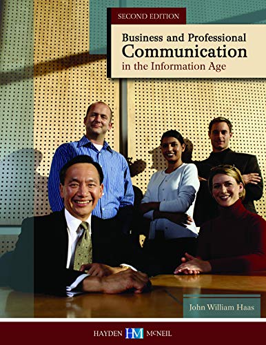 Beispielbild fr Business and Professional Communication in the Information Age zum Verkauf von Better World Books