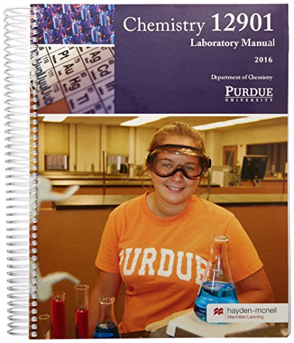 Imagen de archivo de Chemistry 12901 Laboratory Manual - Purdue a la venta por Better World Books