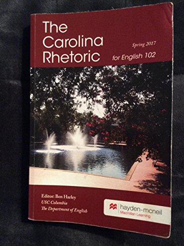 Imagen de archivo de CAROLINA RHETORIC F/ENGLISH 102>CUSTOM< a la venta por ThriftBooks-Atlanta
