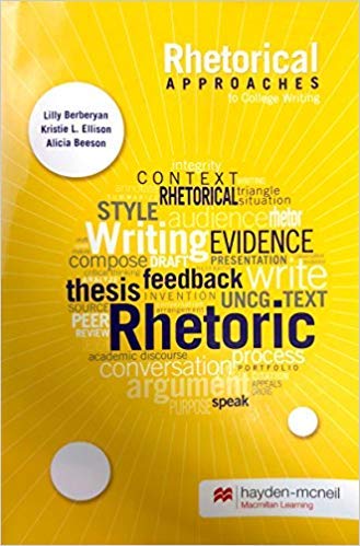Stock image for Rhetorical Approaches to College Writing for sale by Better World Books