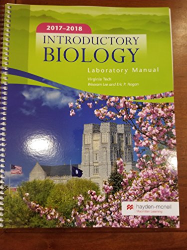 Stock image for Introductory Biology Laboratory Manual F17/S18 (NEW!!) for sale by BookHolders