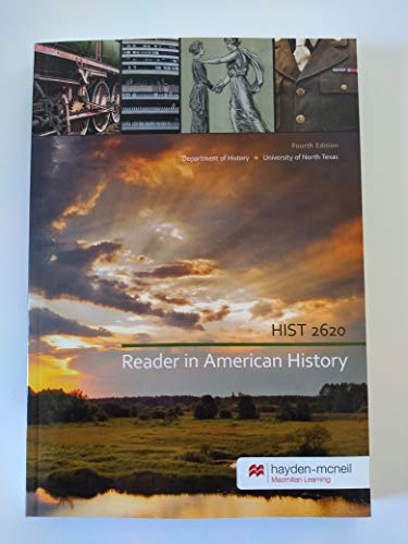 Beispielbild fr Reader in American History for Hist 2620, 4th Edit zum Verkauf von SecondSale