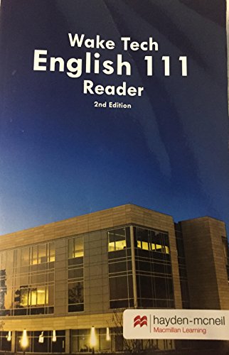 Imagen de archivo de WAKE TECH ENGLISH ENG 111 READER 2nd edition 2017 a la venta por SecondSale