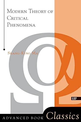 Beispielbild fr Modern Theory of Critical Phenomena zum Verkauf von thebookforest.com