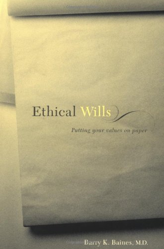 Beispielbild fr Ethical Wills: Putting Your Values on Paper zum Verkauf von Wonder Book