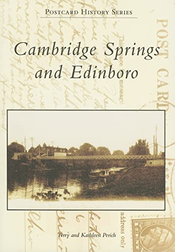 Imagen de archivo de Cambridge Springs and Edinboro (Postcard History Series) a la venta por A.C. Daniel's Collectable Books