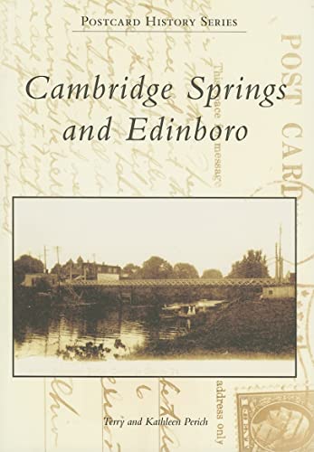 9780738545288: Cambridge Springs and Edinboro (Postcard History Series)