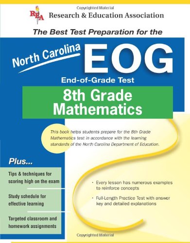 Stock image for North Carolina EOG Grade 8 Math (North Carolina EOG Test Preparation) for sale by SecondSale