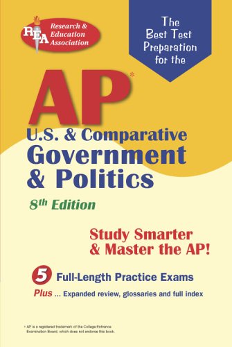 Beispielbild fr AP U.S. & Comparative Government & Politics (REA) - The Best Test Prep for the A: 8th Edition (Advanced Placement (AP) Test Preparation) zum Verkauf von HPB-Diamond