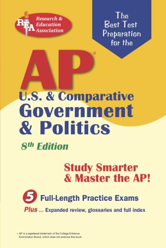 9780738600468: AP U.S. & Comparative Government & Politics (REA) - The Best Test Prep for the A: 8th Edition (Advanced Placement (AP) Test Preparation)