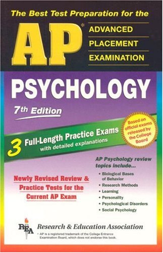 Stock image for AP Psychology 7th Edition (REA) - The Best Test Prep for the AP Exam (Advanced Placement (AP) Test Preparation) for sale by Wonder Book