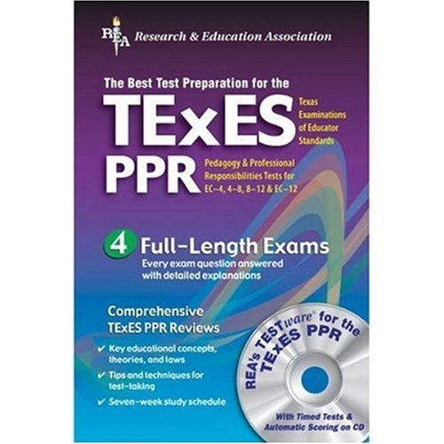 Beispielbild fr TExES PPR w/ CD-ROM (REA) - The Best Test Prep for the TExES (Test Preps) zum Verkauf von HPB-Red