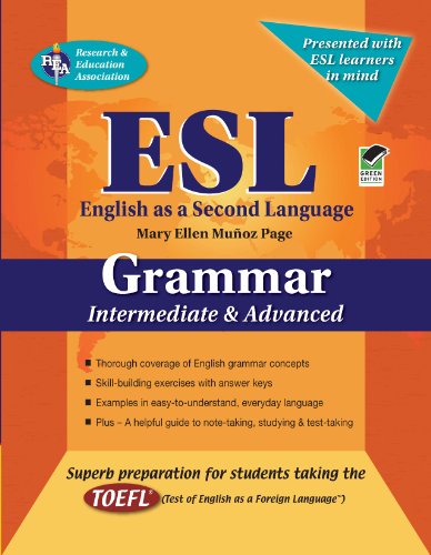 ESL Intermediate/Advanced Grammar (English as a Second Language Series) (9780738601014) by Munoz Page, Mary Ellen