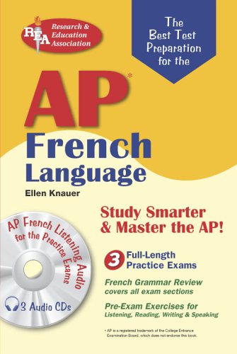 Beispielbild fr AP French Language with Audio CDs (Advanced Placement (AP) Test Preparation) zum Verkauf von Books of the Smoky Mountains