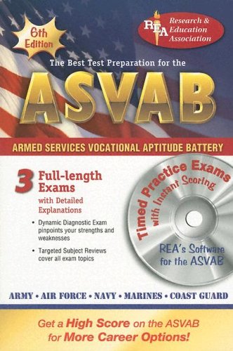 Stock image for ASVAB w/CD (REA)-The Best Test Prep (Military (ASVAB) Test Preparation) for sale by SecondSale