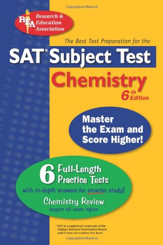 Imagen de archivo de SAT Subject Test: Chemistry: 6th Edition (SAT PSAT ACT (College Admission) Prep) a la venta por SecondSale