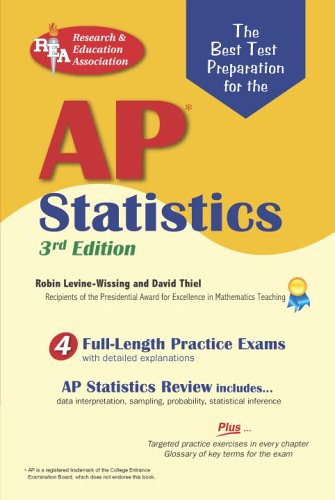 AP Statistics: NEW 3rd Edition (Advanced Placement (AP) Test Preparation) (9780738601632) by Levine-Wissing, Robin; Thiel, David