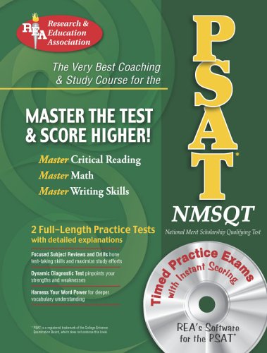 Imagen de archivo de PSAT/NMSQT w/ CD-ROM (REA) The Best Coaching and Study Course for the PSAT (SAT PSAT ACT (College Admission) Prep) a la venta por HPB-Red