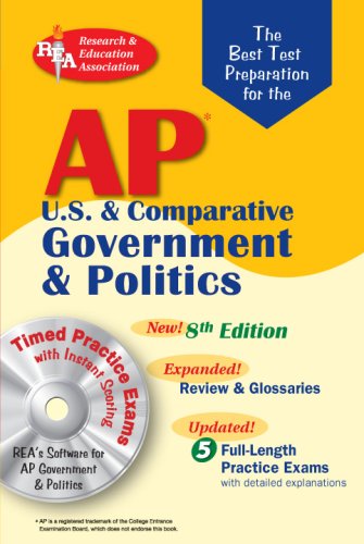 AP Government & Politics w/CD-ROM (REA) - The Best Test Prep: 8th Edition (Test Preps) (9780738602677) by Gorman, R. F.; Hamilton, J.; Hammond, S. J.; Kalner, E.; Phelan, W.; Watson, G. G.; Mitchell, Mr. Keith