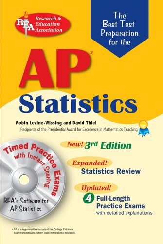 Stock image for Best Test Prep AP Statistics with CD-ROM (Advanced Placement (AP) Test Preparation) for sale by HPB-Ruby