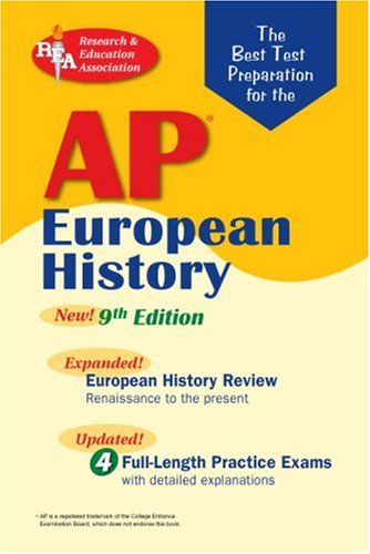 Imagen de archivo de Best Test Prep AP European History Exam: 9th Edition (Advanced Placement (AP) Test Preparation) a la venta por HPB Inc.