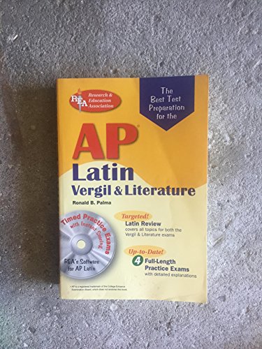 Stock image for AP Latin Vergil and Literature Exams w/CD-ROM (REA)The Best Test Prep for (Advanced Placement (AP) Test Preparation) for sale by Ergodebooks
