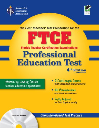 Beispielbild fr FTCE Professional Education w/CD 4th Ed.: 4th Edition (FTCE Teacher Certification Test Prep) zum Verkauf von Patrico Books